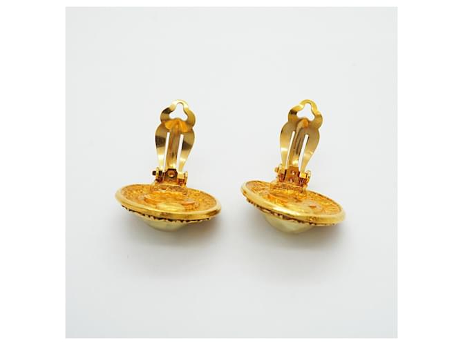 Orecchini a clip Chanel Gold D'oro - vista 8