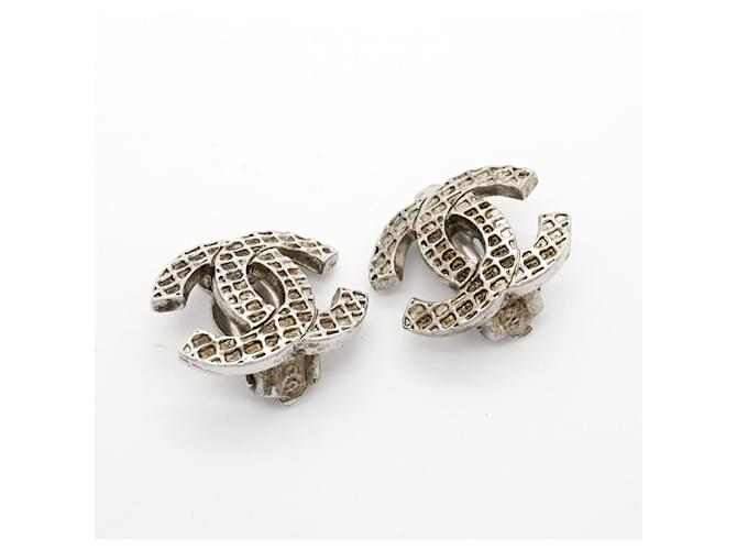 Orecchini a clip Chanel Silver Argento - vista 2