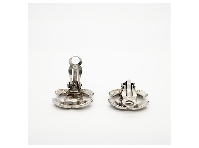 Orecchini a clip Chanel Silver Argento - vista 3