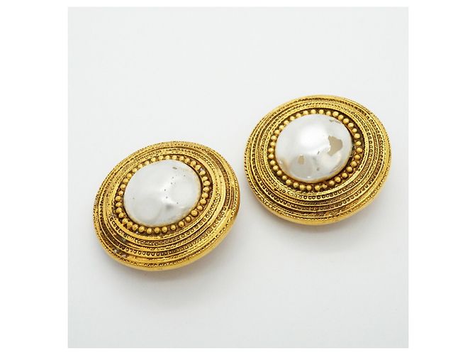 Orecchini a clip Chanel Gold D'oro - vista 2