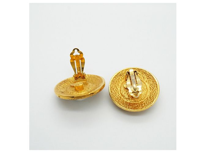 Orecchini a clip Chanel Gold D'oro - vista 3