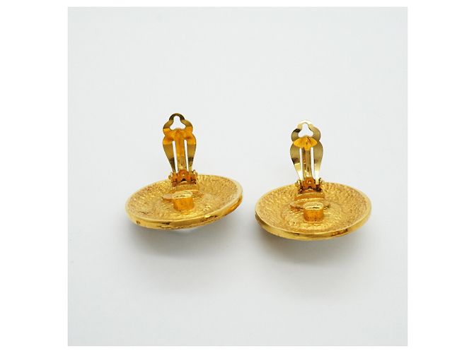 Orecchini a clip Chanel Gold D'oro - vista 8