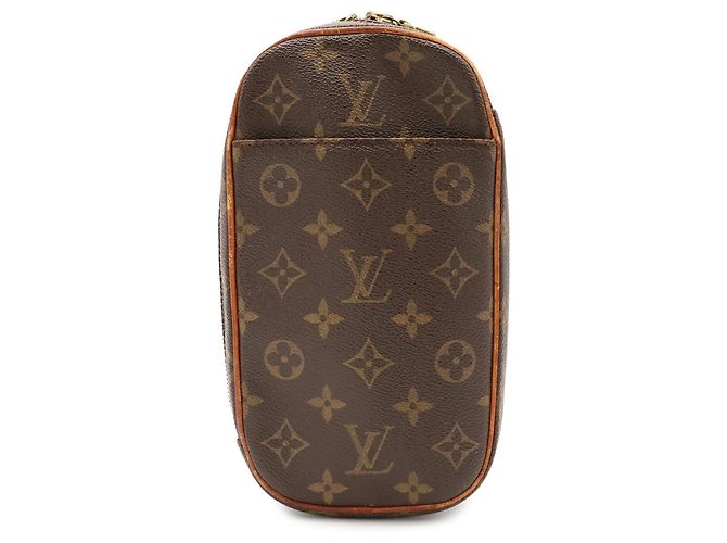 Borsa Louis Vuitton Monogram Pochette Gange Marrone - vista 2