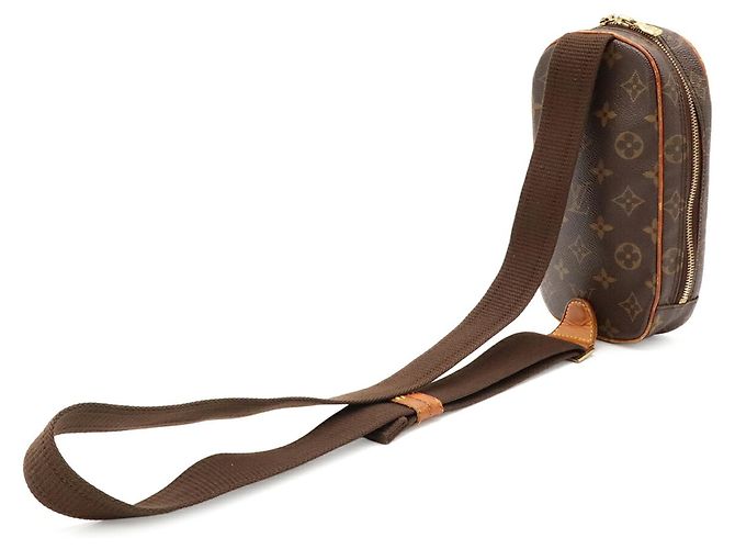Borsa Louis Vuitton Monogram Pochette Gange Marrone - vista 3