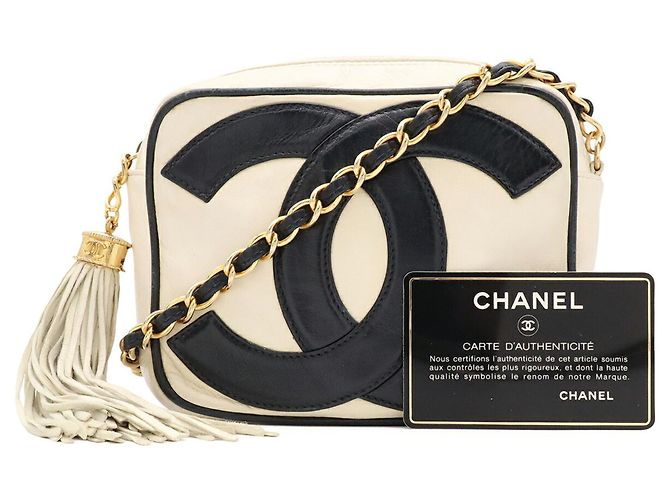 Borsa a catena Chanel Coco Mark Nero Crudo - vista 10
