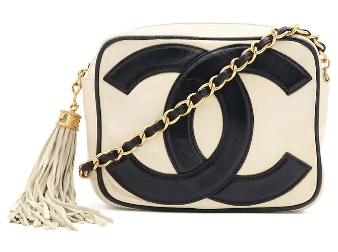 Borsa a catena Chanel Coco Mark Nero Crudo - vista 2
