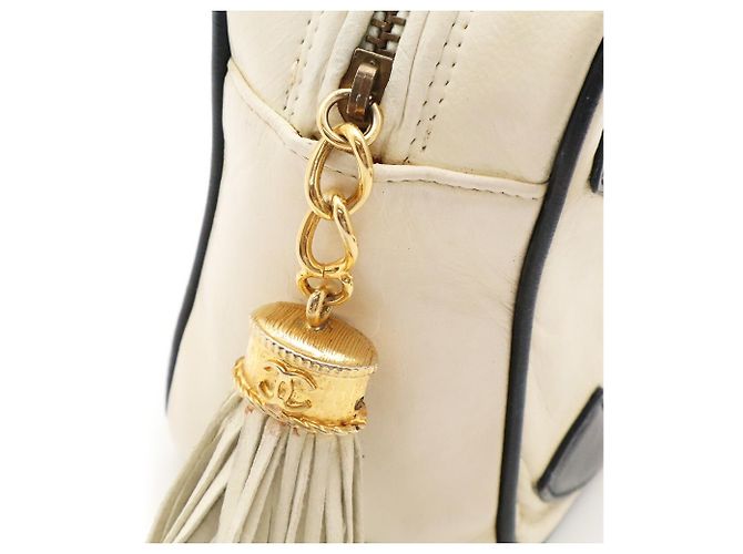 Borsa a catena Chanel Coco Mark Nero Crudo - vista 6