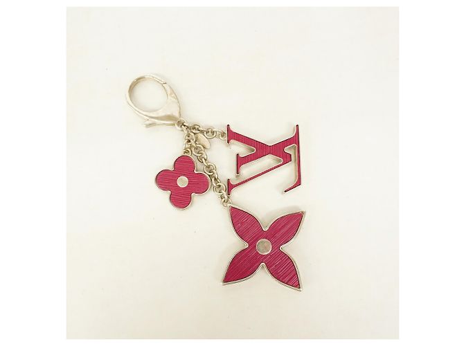 Louis Vuitton Epi Bijou Sac Fleur Charm Keyring Argento Porpora - vista 7