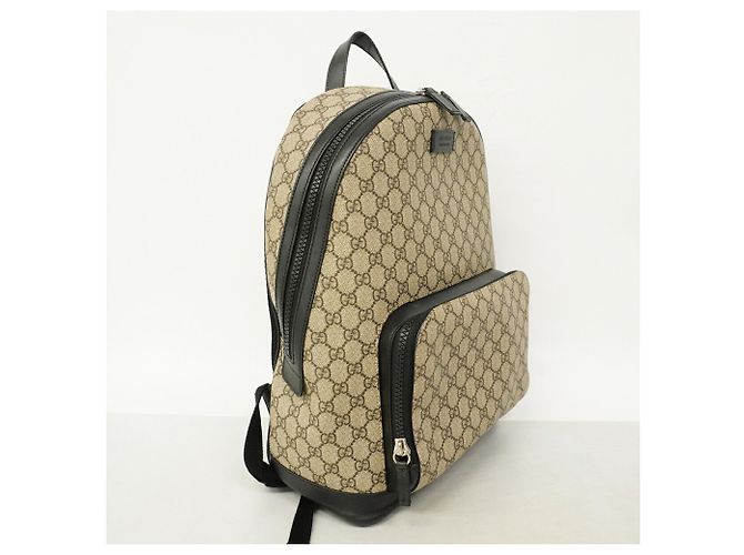 Gucci GG Supreme Backpack Brown Black - view 2