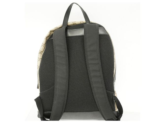 Gucci GG Supreme Backpack Brown Black - view 9