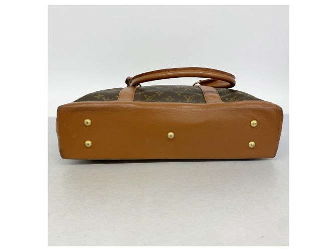 Louis Vuitton Monogram Sac Weekend PM Tote Bag Marrone - vista 3