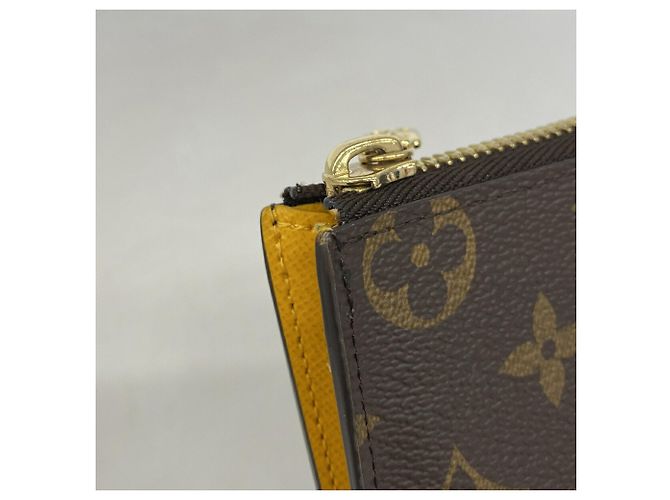 Louis Vuitton Monogram Portefeuille Noir Coin Case Castaño - vista 5