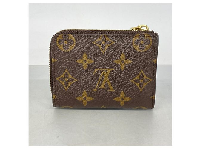 Louis Vuitton Monogram Portefeuille Noir Coin Case Castaño - vista 7