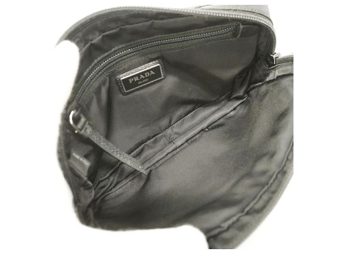 Borsa Sling Prada in nylon Tessuto Nero - vista 4