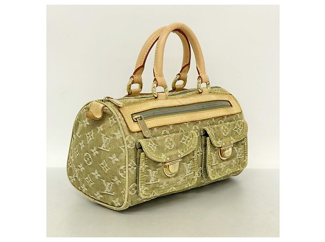 Borsa Louis Vuitton Monogram Denim Neo Speedy Verde - vista 2