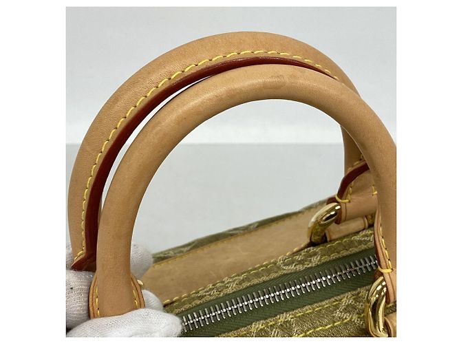 Borsa Louis Vuitton Monogram Denim Neo Speedy Verde - vista 9