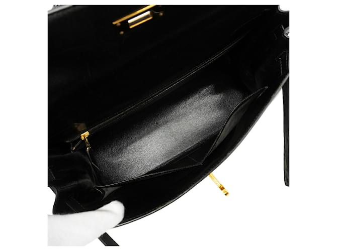Hermès Borsa Hermes Kelly 32 Nero - vista 4