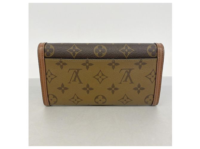 Louis Vuitton Monogram Reverse Portefeuille Sarah Dauphine Long Wallet Marrone - vista 9