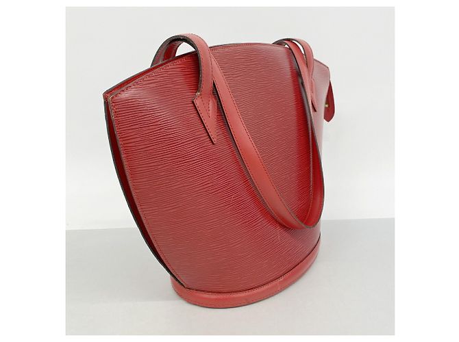 Borsa a tracolla Louis Vuitton Epi Saint Jacques Rosso - vista 2