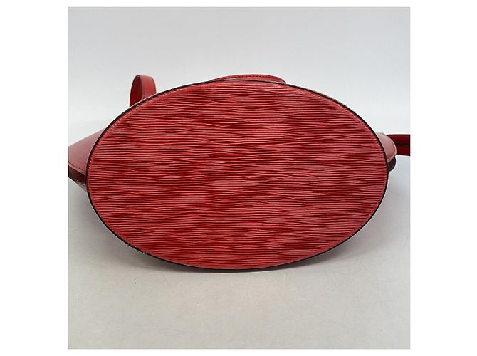 Borsa a tracolla Louis Vuitton Epi Saint Jacques Rosso - vista 3