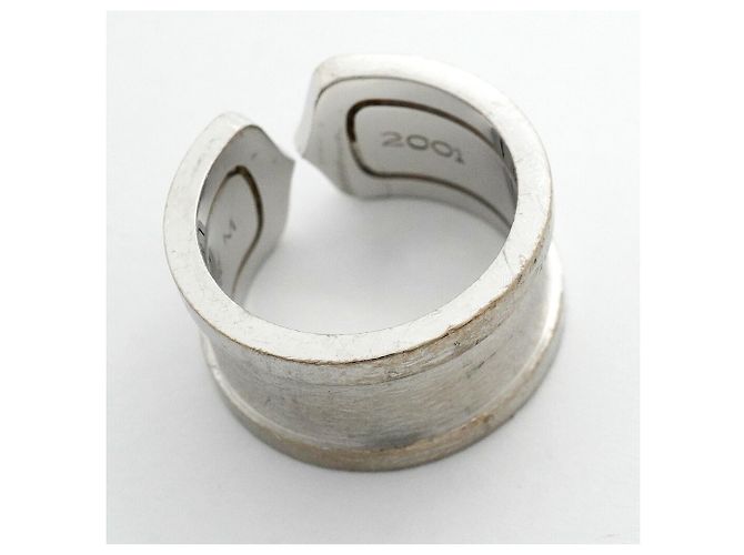 Anello Cartier C2 in oro bianco 18K - vista 11