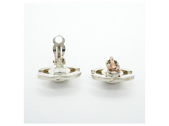 Orecchini a clip Chanel Silver Argento - vista 3