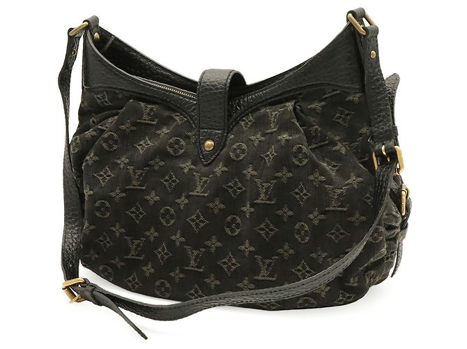 Borsa a tracolla Louis Vuitton Monogram Denim XS Nero - vista 3