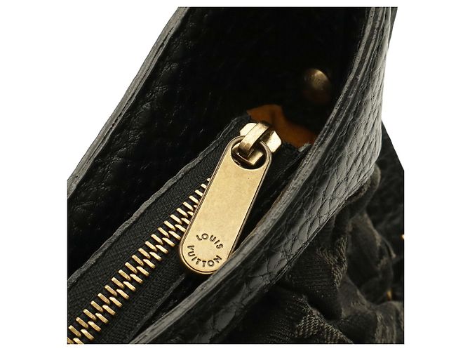 Borsa a tracolla Louis Vuitton Monogram Denim XS Nero - vista 7