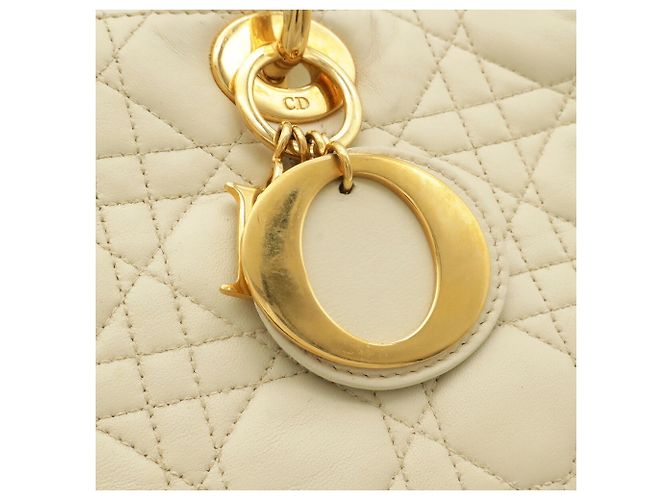 Borsa Christian Dior Lady Cannage Crudo - vista 5