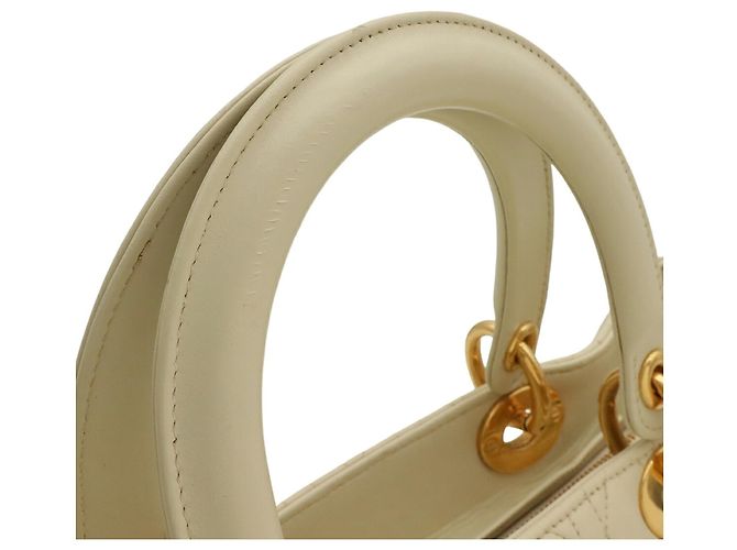 Borsa Christian Dior Lady Cannage Crudo - vista 6