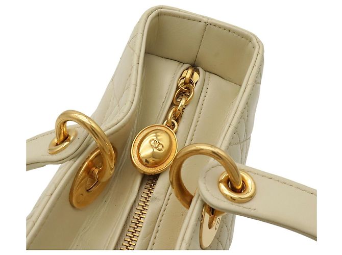 Borsa Christian Dior Lady Cannage Crudo - vista 8