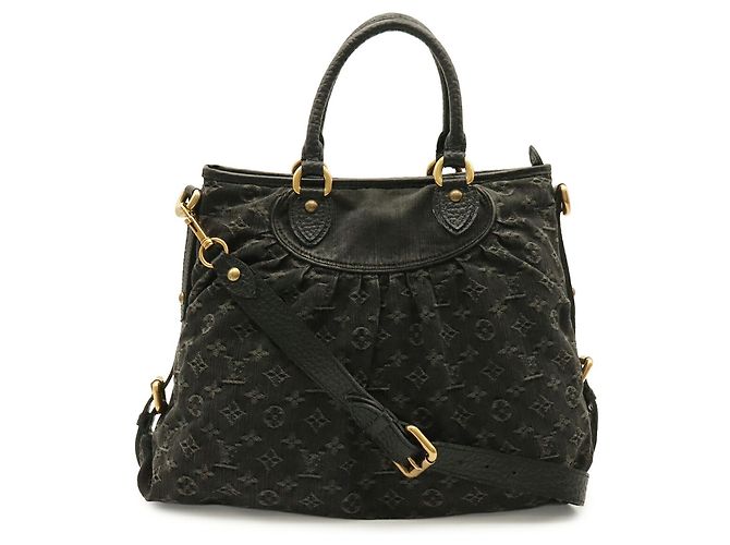 Borsa Tote Louis Vuitton Monogram Denim Neo Cavi GM Nero - vista 2