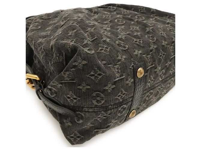 Borsa Tote Louis Vuitton Monogram Denim Neo Cavi GM Nero - vista 4