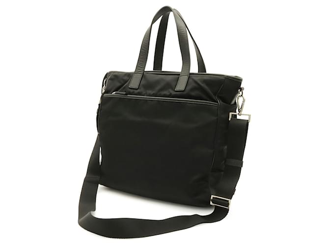 Borsa Tote Prada Triangle Nero - vista 3