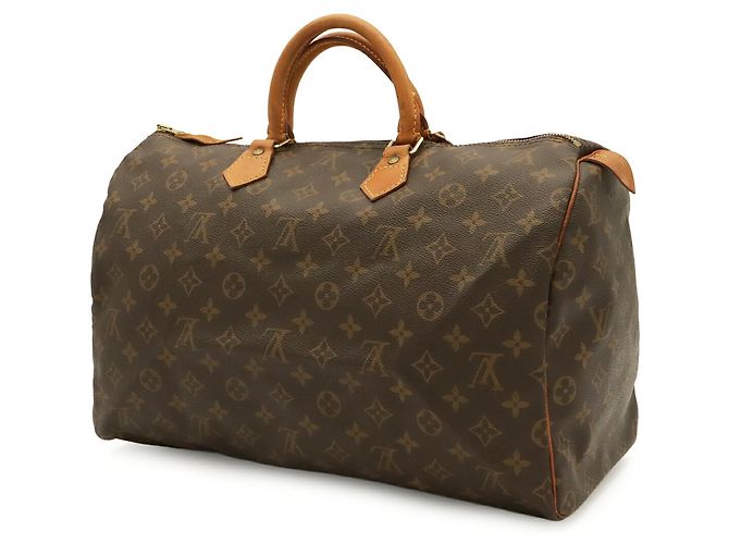 Borsa a mano Louis Vuitton Monogram Speedy 40 Marrone - vista 3