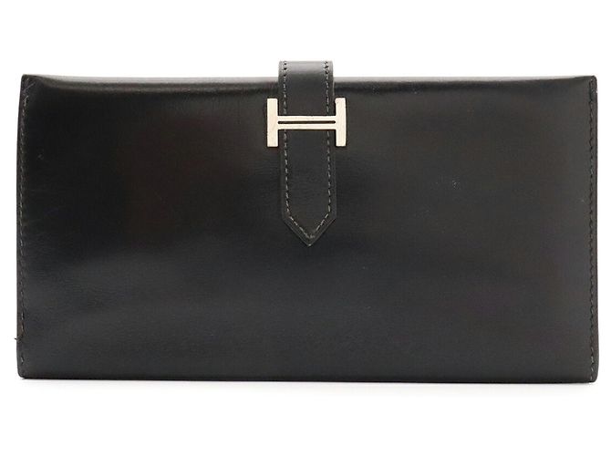 Hermès Cartera larga bi-fold Hermes Bearn Classic Negro - vista 2