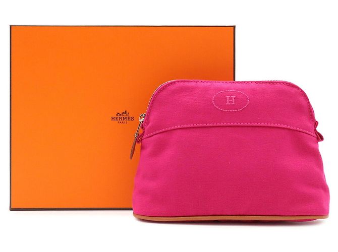 Hermès HERMES Bolide Pouch 20 Handbag Fuschia - view 8