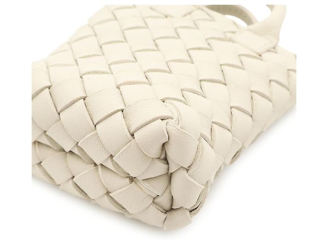 Charm per borsa in pelle Intrecciato Bottega Veneta Bianco Bianco sporco - vista 5