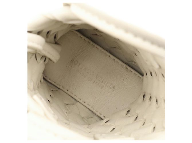 Charm per borsa in pelle Intrecciato Bottega Veneta Bianco Bianco sporco - vista 9