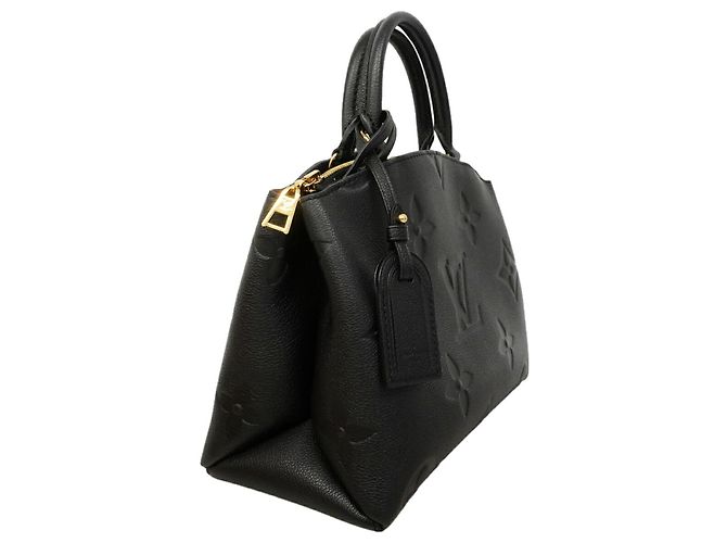 Borsa Louis Vuitton Monogram Empreinte Petit Palais Nero - vista 2