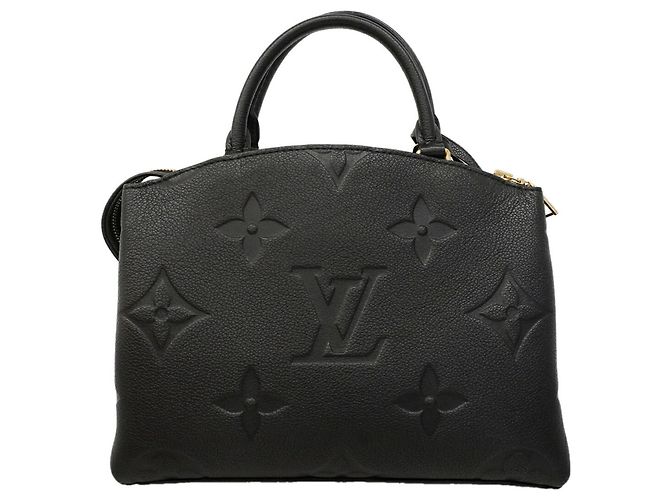 Borsa Louis Vuitton Monogram Empreinte Petit Palais Nero - vista 9
