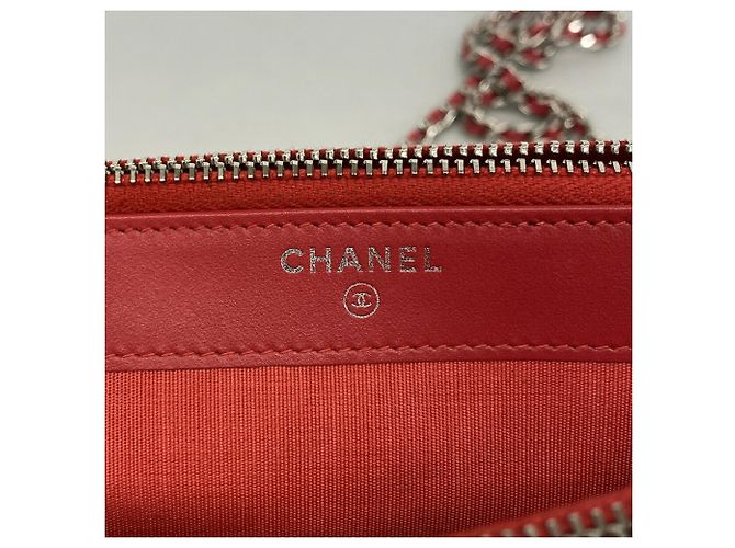 Borsa a tracolla Chanel Boy Chain Rosso - vista 5