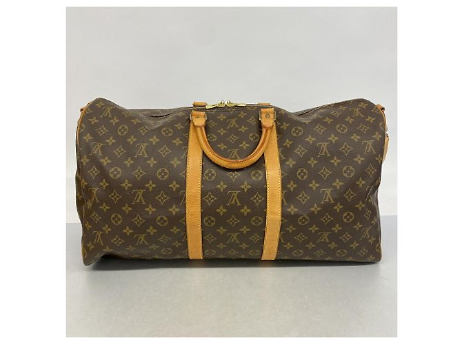 Borsa Boston Louis Vuitton - Monogram Keepall Bandoulière 55 Marrone - vista 11