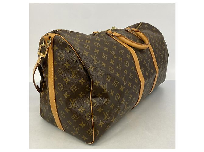 Borsa Boston Louis Vuitton - Monogram Keepall Bandoulière 55 Marrone - vista 2
