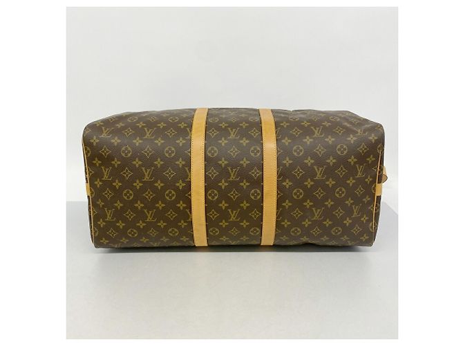 Borsa Boston Louis Vuitton - Monogram Keepall Bandoulière 55 Marrone - vista 3