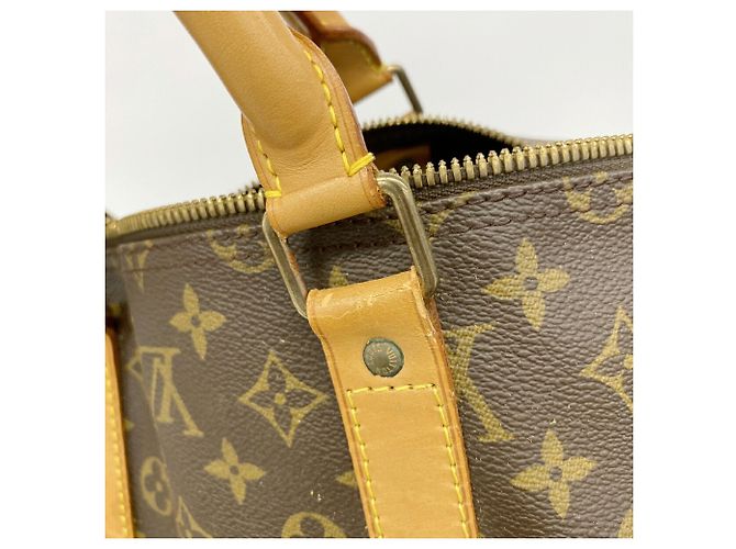 Borsa Boston Louis Vuitton - Monogram Keepall Bandoulière 55 Marrone - vista 8