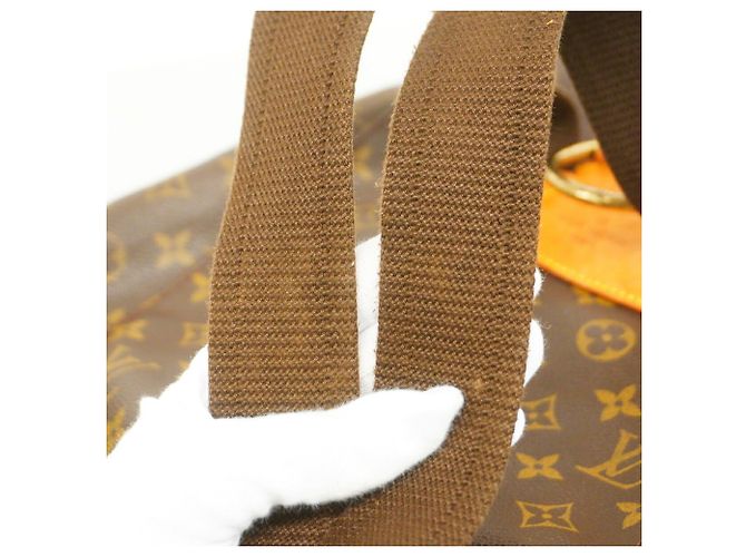 Mochila Louis Vuitton Monogram Montsouris GM Castaño - vista 10