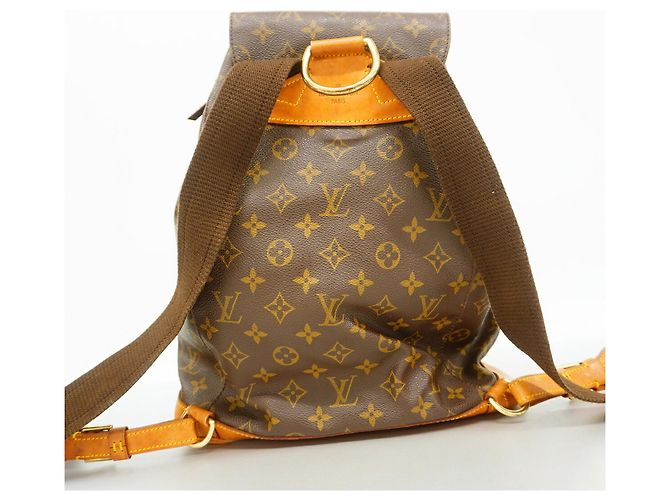 Mochila Louis Vuitton Monogram Montsouris GM Castaño - vista 11