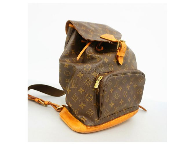 Mochila Louis Vuitton Monogram Montsouris GM Castaño - vista 2