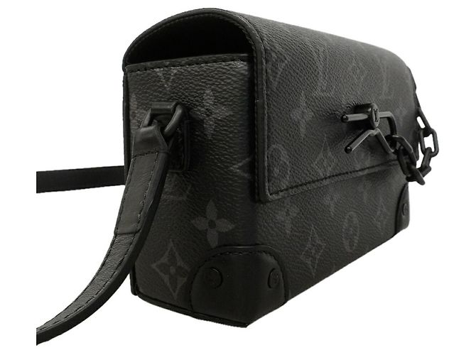 Borsa a tracolla portafoglio indossabile Louis Vuitton Monogram Eclipse Steamer Nero - vista 2